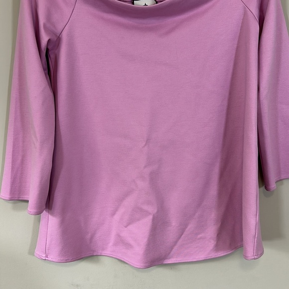 Tuckernuck Miranda Off The Shoulder Blouse Lilac Purple Long Sleeve Sz S - Picture 6 of 11